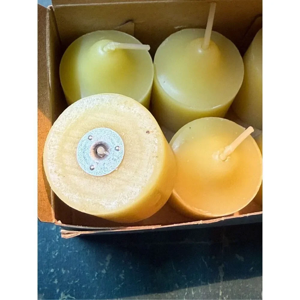 PartyLite Orange Yellow Mojito; Guava & Papaya Votive Candles 2 Boxes 6 Candles